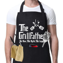 Lustige, verstellbare Grillschürzen mit Taschen für Kochbegeisterte.