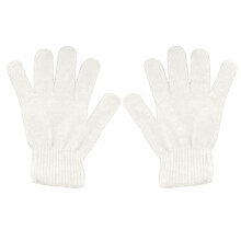 Sonderangebot! Warme, eng anliegende Strickhandschuhe für Damen und Herren – Weiß