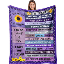Regalo per ragazza di 19 anni: coperta in flanella morbida e confortevole, antistatica, per letto e divano (76*102 cm)