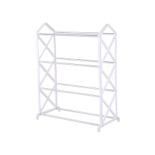 Étagère à chaussures à 4 niveaux - Rangement peu encombrant pour entrée/chambre, idéal au quotidien (2 couleurs)