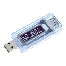 Misuratore di potenza USB portatile con monitoraggio in tempo reale di tensione e corrente per test elettronici