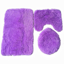 Ensemble de 3 tapis de bain et tapis de toilette antidérapants, ensemble de tapis de bain et tapis de toilette.
