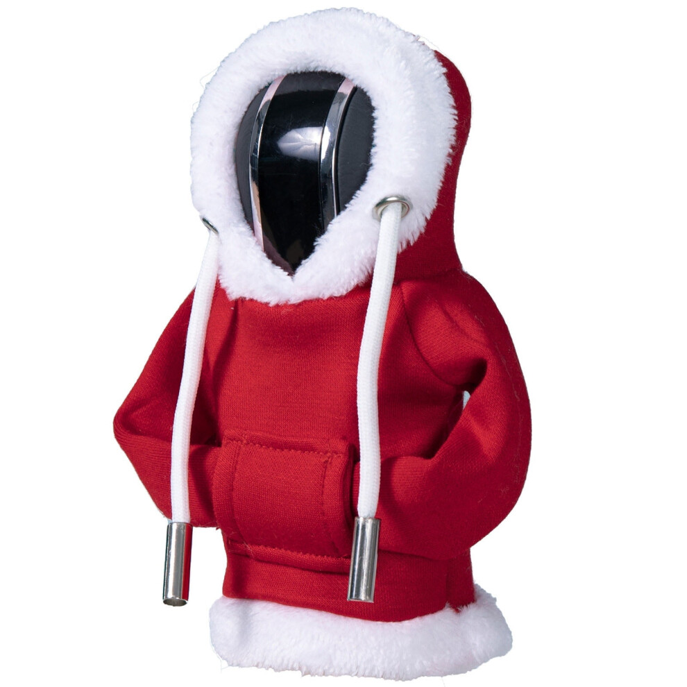 Hoodie Car Gear Shift Cover Â Universal For Manual/Automatic Knobs, Christmas Decor, Compatible With Most Vehicles Red 9136381476132
