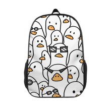 Rucsac cu rață de 17 inch, capacitate mare, cu desene animate de rață