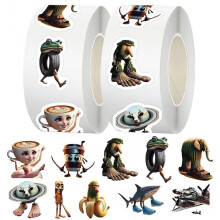 2pack/1000pcs Brainrot Tralalero Tralala Sticker, Waterproof Vinyl Sticker for Water Bottle Laptop Phone Party Favors