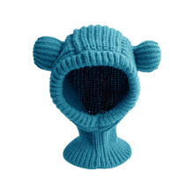 Wintermutsen voor dames, gebreide muts voor de herfst en winter, effen kleur, schattige warme muts met capuchon, sjaal zonder rand, muts voor dames