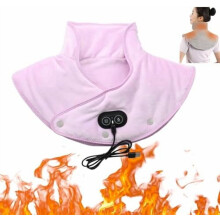 Lifeweb Thermaease Pro oppvarmet nakke- og skuldermassasjeapparat – 3 varme-/vibrasjonsmoduser, USB-bærbar, rask oppvarming, automatisk