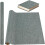 Tecido de poliéster cinza para encadernação, 39,4 x 16,9 polegadas (100 x 43 cm), com verso em papel, ideal para capas de livros, scrapbooking e 1