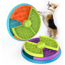 Slow Fun foderskål, 3-lags slow feeder hundeskål til hunde og katte, BPA-fri reducerer kedsomhed og angst for små/mellemstore/større hunde (2