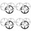 12Pièces Racks Wok Durables En Fer Pour Cuisine Camping Multifonction 4
