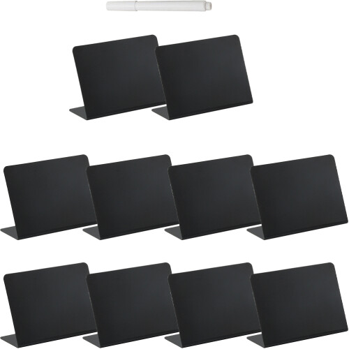 2Ensembles Mini Ardoises Noires Pour Étiquettes Buffet 2