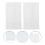 4Paires De Bandes Poignet Blanches Ice Cooling Confort Protection 8