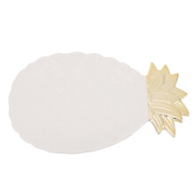 Elegant Serving Dish, Decorative Dessert Tray For Birthday Celebrations And Banquets, White Pineapple Shape Ceramic Plate Adds A Touch Of Class To