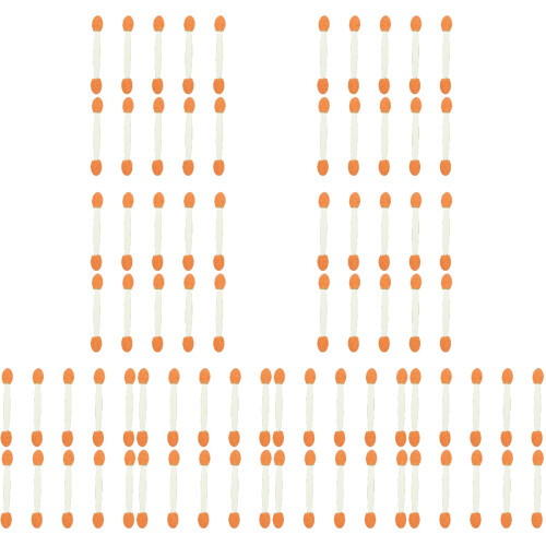800Pièces Pinceaux Yeux Verts Mousse Double Embout 2