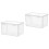 2Pcs Transparent Bread Pocket PP Leakproof Food Container for Home Use 5