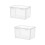 2Pcs Transparent Bread Pocket PP Leakproof Food Container for Home Use 8