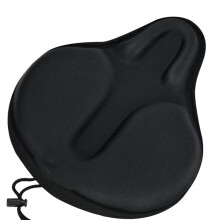 C6 Large Wide Foam & Gel Padded Bike Seat Cover – Comfortable Saddle Cushion for Women/Men, Compatible with Peloton, Stationary & Cruiser Bikes