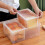 2Pcs Transparent Bread Pocket PP Leakproof Food Container for Home Use 10