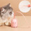 Interactive Toys Electric Intelligent Rolling  Toy Cats Pet Automatic Rotate Mouse Tail Kitten Teaser Stick 5