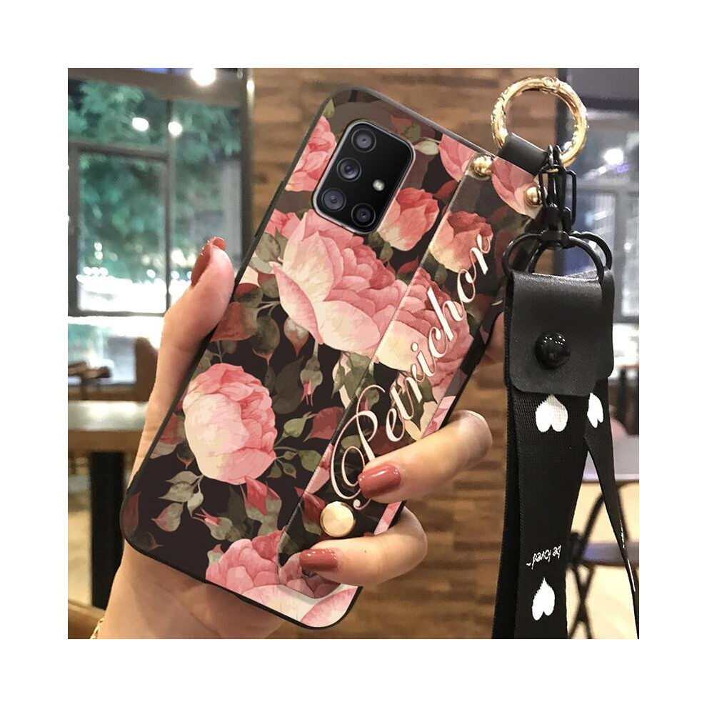 Phone Case For Compatible With Samsung Galaxy A71 5G Â Waterproof, Shockproof, Silicone With Wristband & Kickstand 9327961801141