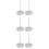 6Pièces Support Facture Argenté Métal Avec Base Stable Pour 8