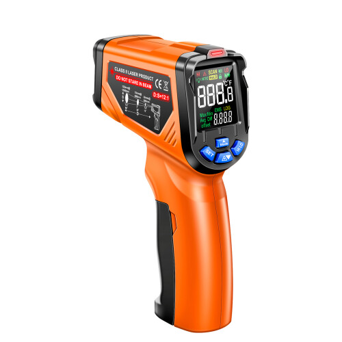ANENG TH06 Termometro Laser a Infrarossi -20~750 | 155mm, Nero 2