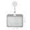 6Pcs Grey Multi-Functional Horizontal Card Covers Id Badge Holders PVC 10