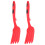 8Pcs Heat-Resistant Silicone Forks Red Multi-Function Cooking Utensils 3