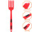 8Pcs Heat-Resistant Silicone Forks Red Multi-Function Cooking Utensils 7