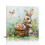 Easter Bunny with Egg Basket Canvas Wall Art Framed 1