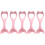 5Pcs Reusable Pink Silicone Eye Makeup Tools Eyeliner & Eyelash Aids 8