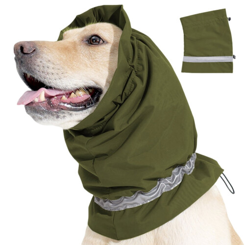 Protetor de orelha para hematoma canino, ideal para higiene e secagem.