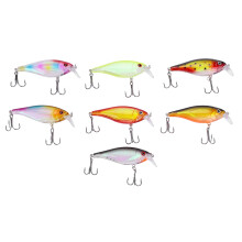 Square-Bill Fishing Lure, Razor Sharp Treble Hooks With Stronger Penetration, Lightweight And Small Size, Easy To Carry And Store, 7PCS