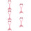 5Pcs Reusable Pink Silicone Eye Makeup Tools Eyeliner & Eyelash Aids 9