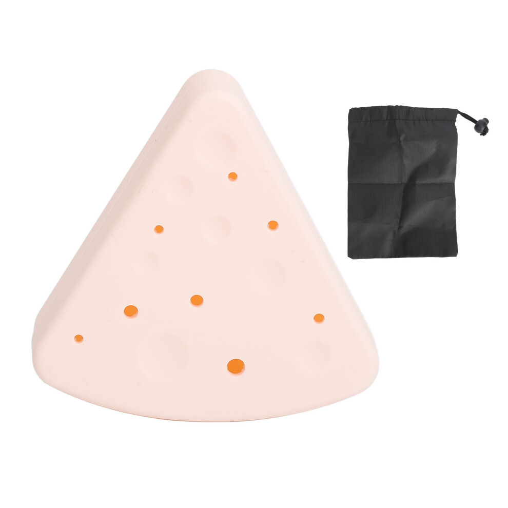 Make Up Sponges Holder with Ventilated Hollow Out, Triangle Powder Puff Silicone Case for Dustproof Storage, Compact Travel Organizer for Softness
