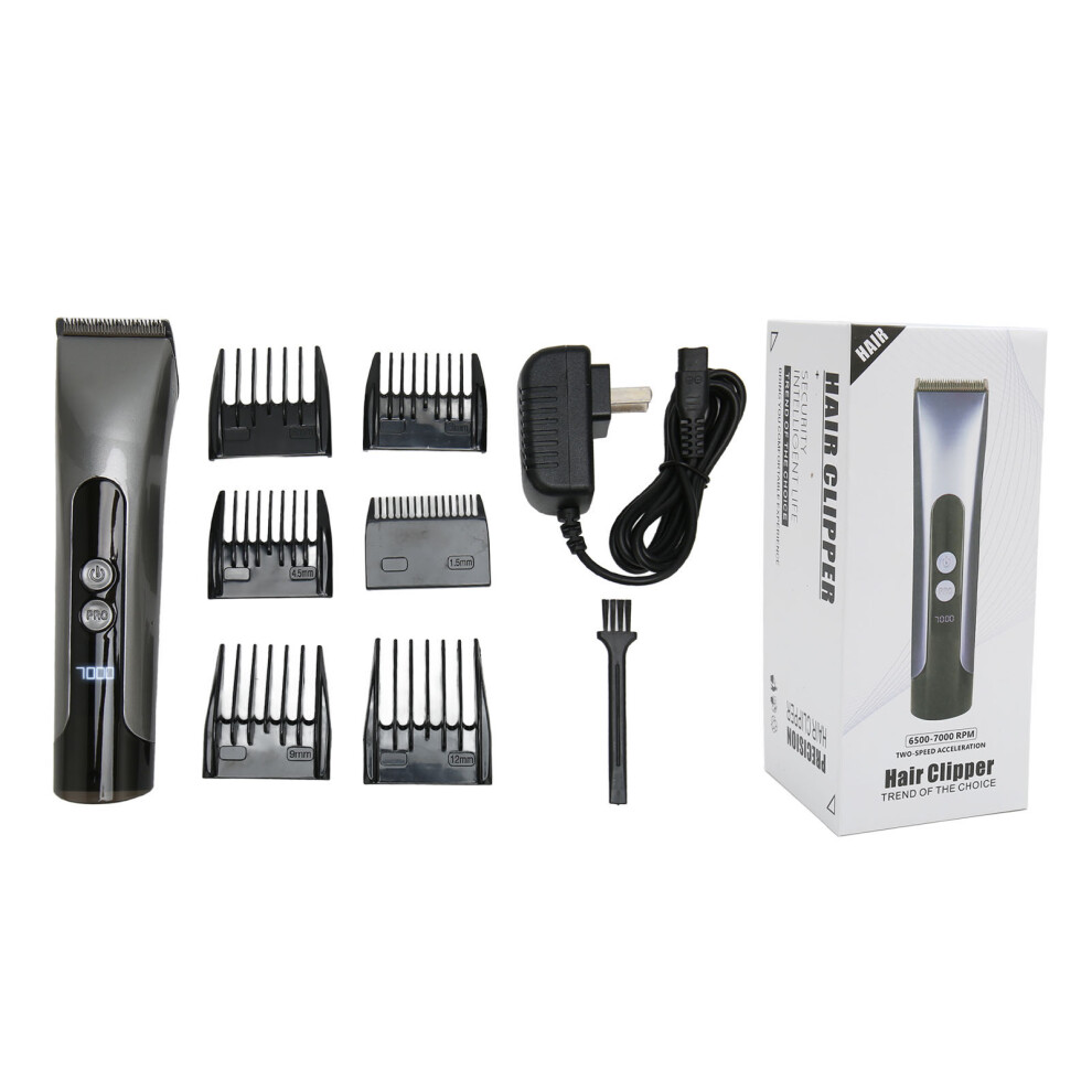 Self Sharpening Blades Hair Trimmer, Ergonomic Design Rechargeable Hair Clippers With Adjustable Speeds For Professional Results In The Comfort Of