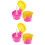 4Pièces Couvercles En Silicone Pour Bouteilles Rose Enfants 6