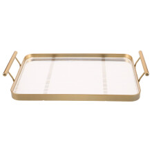 Plateau de petit-déjeuner : Plateau rectangulaire décoratif pour plan de travail (1 pièce)