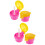 4Pièces Couvercles En Silicone Pour Bouteilles Rose Enfants 8