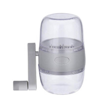 Grey Manual Nut Grinder – Portable Hand-Crank Chopper for Walnuts, Peanuts, Dried Fruit, Garlic; Compatible with All Kitchen Needs