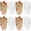 400Pcs Decorative Cake Liners Oil-Proof Baking Cups for Weddings 4