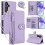 Purple RFID-blocking wallet case for Samsung Galaxy S21 5G 1