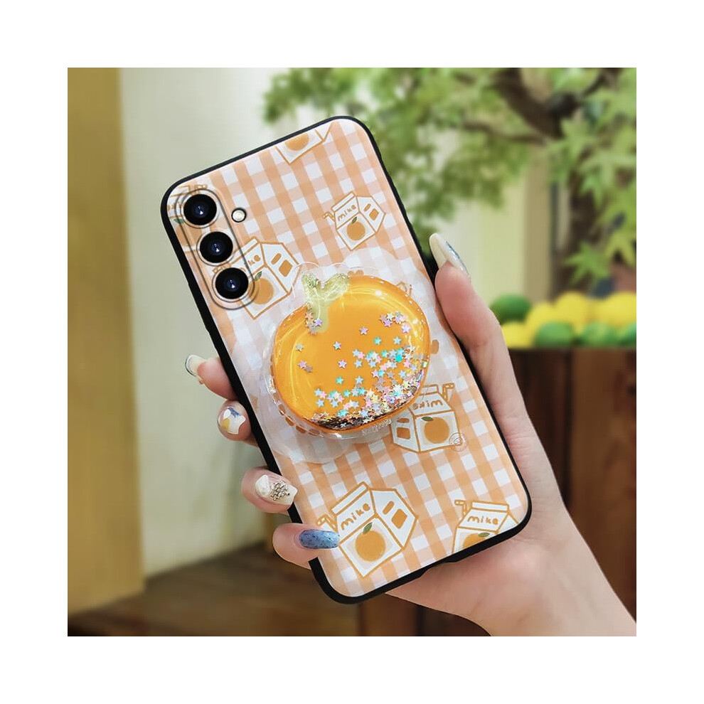 Glitter Tpu Phone Case For Samsung Galaxy A15 – Anti-Knock, Dirt-Resistant, Quicksand Design, Kickstand, Fashion Cartoon Back Cover 9193271155584