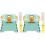 2Sets Folding Compact Training Potty Seat Portable Blue and Black 2