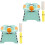 2Sets Folding Compact Training Potty Seat Portable Blue and Black 3