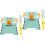 2Sets Folding Compact Training Potty Seat Portable Blue and Black 4