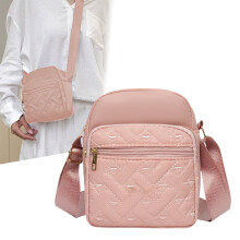 Effenkleurige crossbodytassen voor dames, leren schoudertassen, schattige designer handtassen, middelgrote schoudertas - roze