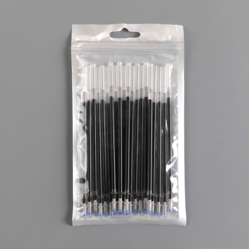 5,12'' kuglepen refills til Click Pens, 1 mm medium spids, (refiller - sort blæk - 10 stk.)