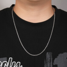 3-pack stainless steel Fried Dough Twists chain, small element chain, twist rope chain decoration