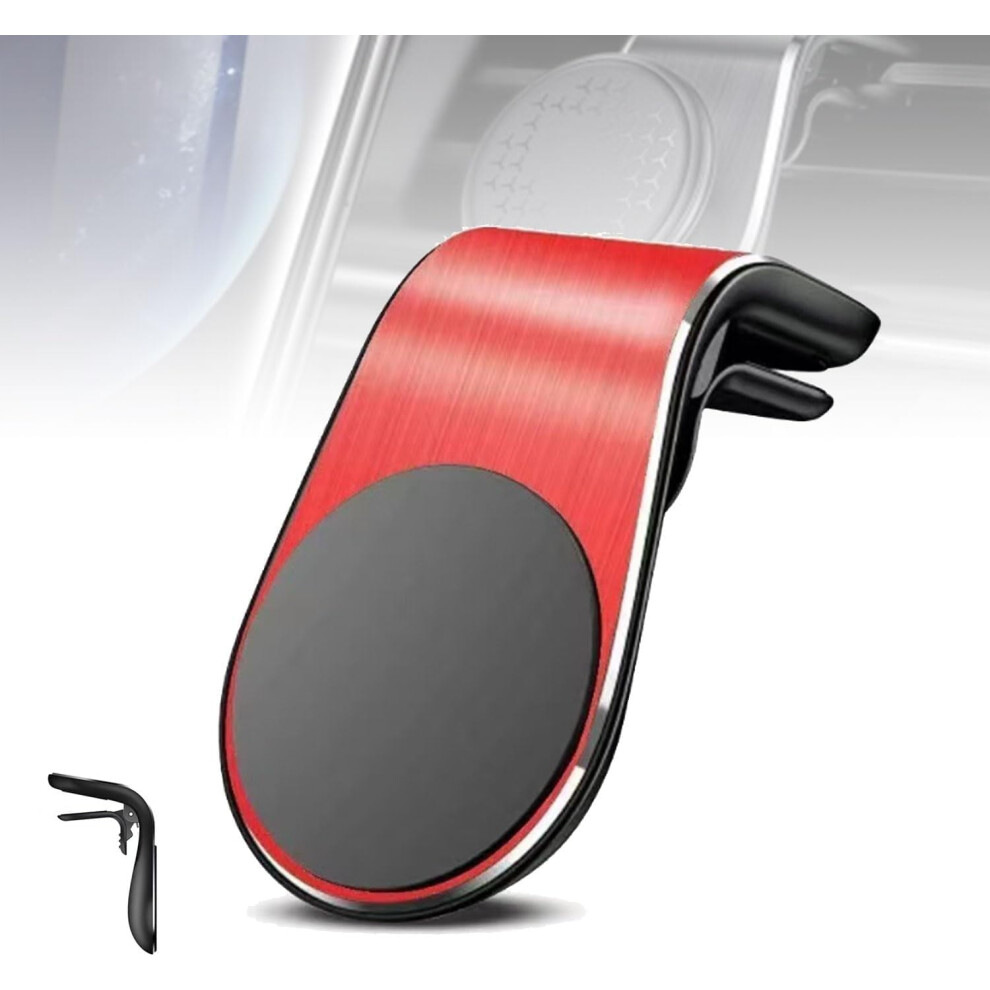 Phone Holder, Mobile Phone Navigation Magnetic Bracket, L Type 360 Rotatable Car Mount Magnet Universal Car Cellphone Holder, For Any Smartphone Black/Silver/Red 9193271156970